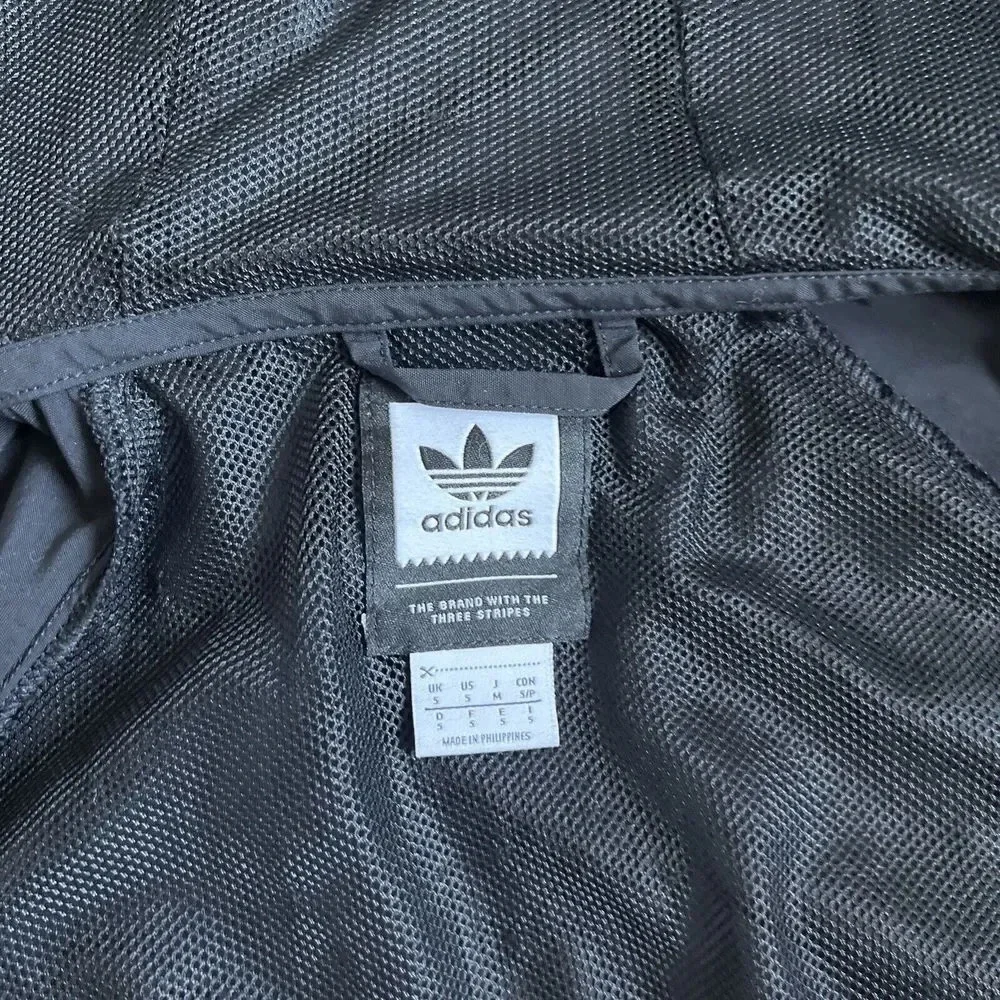 Adidas Dekum Packable Hooded Windbreaker Jacket Black‎ Size Small